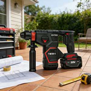 TOMAC 20V Borstelloze Rotatiehamerboormachine, 22mm Zware Betonboormachine, Accu-aangedreven, CE-gecertificeerd - Product Image 3