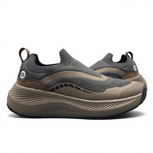 Calzado Deportivo para Hombre, Estilo Slip-On, Suela Suave, Malla Transpirable, Amortiguación de Impactos, Ligero, Suela Gruesa, Nuevo Estilo - Product Image 1