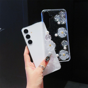 Cristal Rose Fleur Goutte Colle TPU Housse de Téléphone Pour Samsung Galaxy S22 S23 S24 Plus Ultra A55 A54 A14 A15 A25 A35 A24 A22 <span class=keywords><strong>M53</strong></span> - Product Image 5
