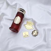 Autocollants métalliques gaufrés personnalisés, imperméables, résistants à l'huile, autocollants adhésifs, étiquettes métalliques, étiquettes en aluminium pour flacons de parfum