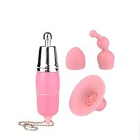 Kostenlose Probe 3-in-1 Mini Wasserdichter Multi-Speed USB Aufladbarer AV-Massagestab Taschenvibrator für Frauen Masturbation Sexspielzeug