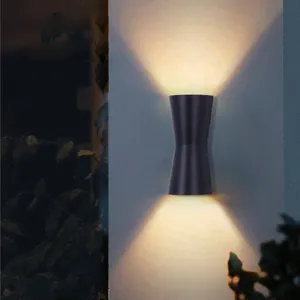 Modern garden ip65 cob outside wall lights outdoor waterproof light fixture sconce black vintage lantern cob outdoor wall lamp