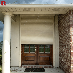 Bolang <span class=keywords><strong>Porte</strong></span> <span class=keywords><strong>de</strong></span> <span class=keywords><strong>garage</strong></span> anti-ouragan, Volet roulant électrique, Fenêtres enroulables en alliage d'aluminium, Contrôle intelligent WIFI, Island Typhoon - Product Image 1