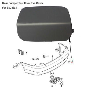 ฝาครอบกันชนหลัง Oliver สำหรับ BMW ซีรีส์ 3 E92 E93 ปี 2006-2009 วัสดุ ABS รุ่น 51127161497 - Product Image 5