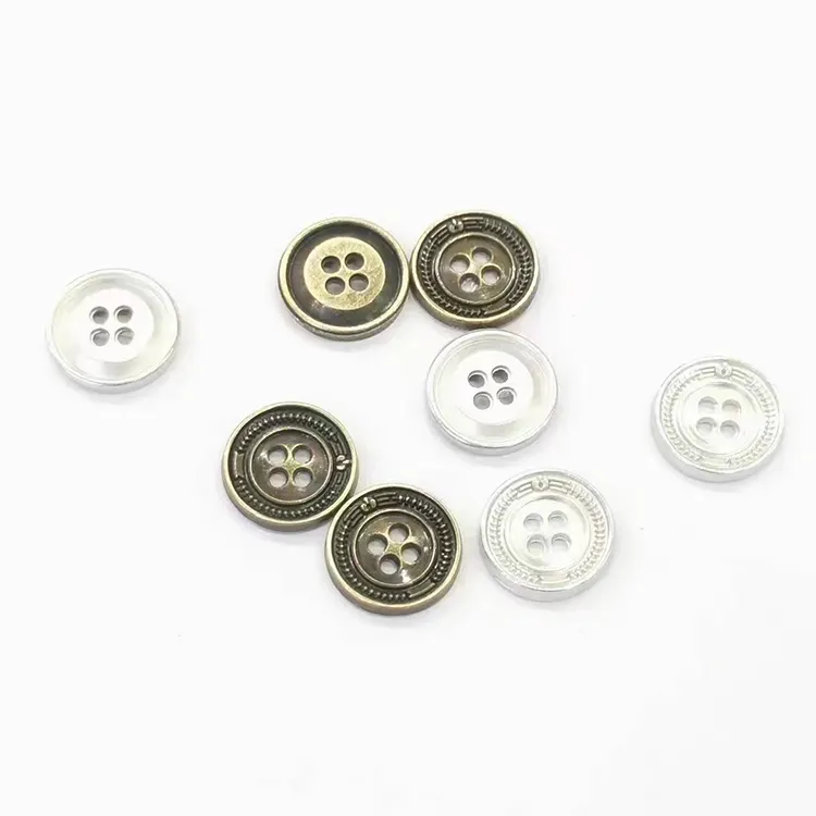 New Design Oem Craft Button Four Holes Sewing Button Shirt Button For Clothes