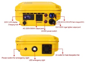 Nouvelle station d'alimentation solaire hors réseau 220v 300w 777wh avec batterie au lithium et port AC - Product Image 3
