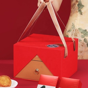 Tùy Chỉnh Thiết Kế Sang Trọng Mở Cửa Ngăn Kéo Các Tông Giấy Hộp Quà Tặng Thực Phẩm Mooncake Hộp Và Túi Biểu Tượng Tùy Chỉnh Bao Bì Hộp - Product Image 2