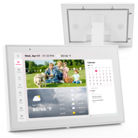Calendario Digital Inteligente con Pantalla Táctil Wifi de 10.1 Pulgadas, Calendario Digital Full HD con Pantalla Táctil, Tabla de Tareas, Calendario Digital para Montar en la Pared para Horarios Familiares