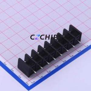 DBT30C-8.25-8P-BK-P Barrier Terminal Block Through hole Component (THT),P=8.25mm Connector Two Sides 8.25mm 1x8P Straight Pin - Product Image 2