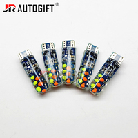 OEM T10 RGB COB 18SMD 194 168 W5W Ampoule LED Nouveau Flash Stroboscopique Multicolore Lampe de Plaque d'Immatriculation Lampe de Lecture avec Gel de Silice