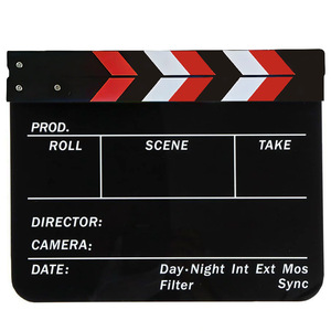 Mini Clapperboard en Acrylique Noir Personnalisable 30*24CM pour la Photographie – Lot de Planches à Claquer Vides en Gros - Product Image 5