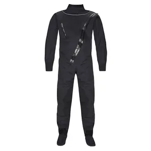 Водонепроницаемый Воздухопроницаемый костюм для Каяка с выхлопной конструкцией из латекса + неопреновые прокладки, сухой костюм