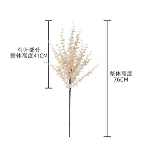 Bouquet d'eucalyptus artificiel Asakura, longue branche, style INS, décoration d'intérieur, décoration de mariage MW89101 - Product Image 4