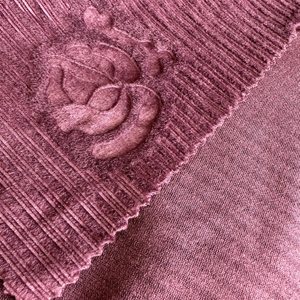 95% Polyester 5% Spandex 200gsm Hà Lan Nhung Hoa Tăng Nổi Siêu Mềm Nhung Vải Cho May Mặc Nhà Dệt - Product Image 5