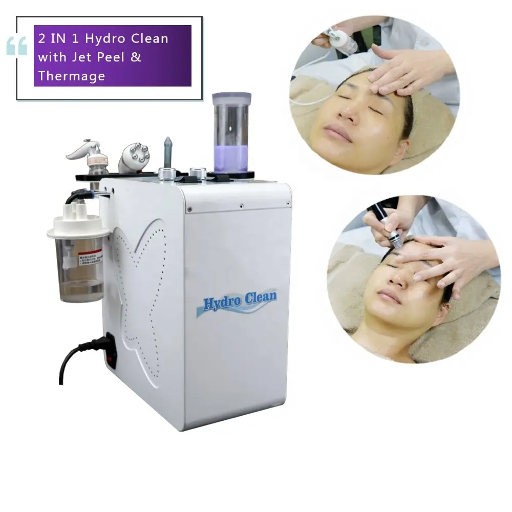 H2o2 Spa 2 trong 1 Micro dermabrasion Aqua làm sạch sâu Hydro chăm sóc da mặt vẻ đẹp máy oxy nước máy bay phản lực Peel Hydro mặt máy