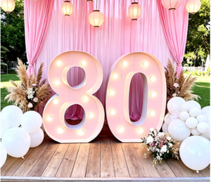 Letras Luminosas LED, Número Personalizado, Logotipo Gigante, Letreros Luminosos con Números Grandes para Exteriores, para Fiestas - Product Image 1