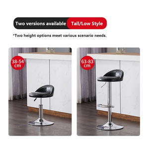 Tabouret <span class=keywords><strong>de</strong></span> <span class=keywords><strong>bar</strong></span> pivotant, <span class=keywords><strong>chaise</strong></span> haute moderne et minimaliste avec dossier, tabouret rond réglable en hauteur pour <span class=keywords><strong>bar</strong></span> à domicile, beauté et manucure - Product Image 5