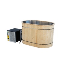 Plug-and-Play Kaltwasser-Tauchbecken Premium Eisbadewanne mit Trittleiter für Hotel, Spa und Wellness-Club