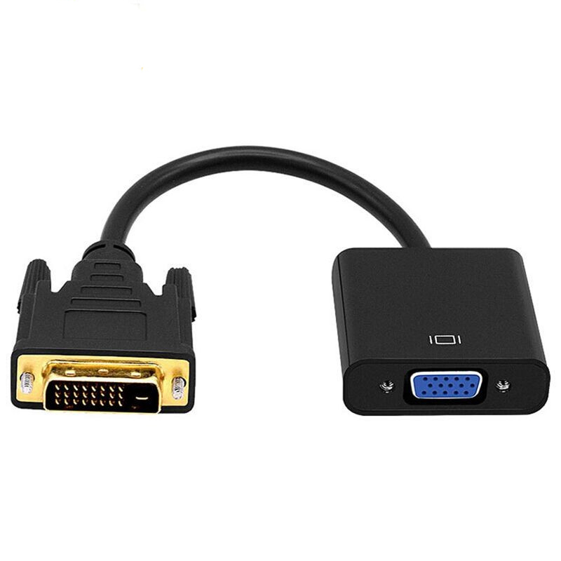 Адаптер DVI-VGA, Кабель-адаптер dvi 24 + 1 в vga, конвертер для компьютера, проектора, ноутбука, телевизора