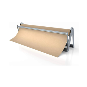 Jh-mech Tùy Chỉnh 24 "X 5" X 8 "Văn Phòng Đứng Cho Món Quà Bọc Grey Ổn Định Và Bền Carbon Thép Thủ Công Giấy Cuộn Dispenser Với Cutter - Product Image 1