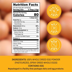 Nhãn hiệu riêng OEM ODM tiệt trùng khô toàn bộ trứng bột - Product Image 2