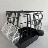 Cage à oiseaux en fer exquise, de la taille d'une paume, adaptée aux perroquets, aux canaris, etc. Convient à la décoration intérieure ou aux oiseaux de compagnie.