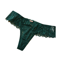 String taille basse en dentelle de haute qualité String sexy confortable et transparent sans couture pour femmes