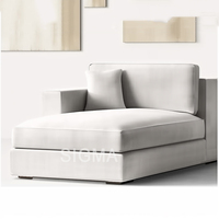 Sofá moderno de lujo en forma de L sofá de esquina de tela modular para muebles de sala de estar