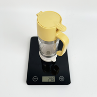 Distributeur de miel en verre de 300 ml, type presse, anti-goutte, avec poignée, pour cuisine, café et usage domestique (vente en gros)