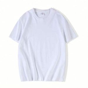 Custom Unisex 100% Cotton O-Neck Silk Screen Printed 180g Short Sleeve Regular Fit Breathable Eco-Friendly T-Shirts-White - Product Image 3