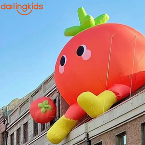 Tomate Inflable Gigante de Dibujos Animados con Cara y Piernas, Decoración Divertida de Verano <span class=keywords><strong>para</strong></span> <span class=keywords><strong>Fiestas</strong></span> Infantiles, Temáticas de Granja, Tiendas de Abarrotes - Product Image 1