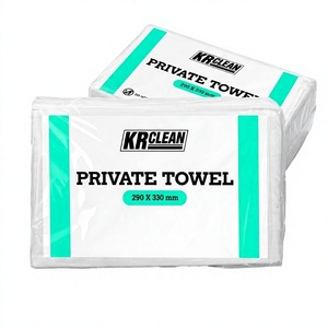 Toallitas Secas No Tejidas Suaves Krclean, 50% Viscosa, 50% Polipropileno, 100g, para Limpieza de Manos y Rostro, Ecológicas, Precio de Fábrica OEM ODM - Product Image 1