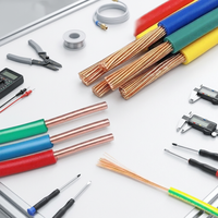Cable Flexible de Cobre Trenzado Fino con Aislamiento de PVC RV H07V-K, Unipolar, 450/750V, 0.5mm-6mm, para Conexión de Equipos Electrónicos