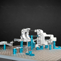 Kit de fixation CMM fileté M6, système de serrage modulaire miniature avec pinces à pas pour petites pièces de précision