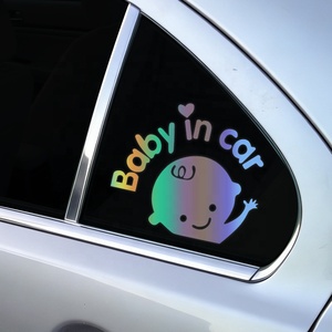 <span class=keywords><strong>Pegatina</strong></span> <span class=keywords><strong>Personalizada</strong></span> Autoadhesiva para Interiores de Automóviles con Diseño de Bebé, Vinilo Impermeable, Accesorio Decorativo para Automóviles - Product Image 4