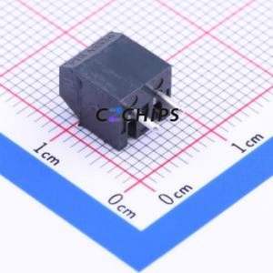 ED555/2DS Screw Terminal Block Through hole Component (THT),P=3.5mm Connector 1x2P 3.5mm Black Through Hole - Product Image 1