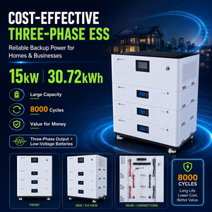 แบตเตอรี่แบบเรียงซ้อนสามเฟสแรงดันต่ำ พร้อมระบบจัดการแบตเตอรี่อัจฉริยะ (BMS) และระบบสำรองไฟ สำหรับบ้าน สำนักงาน และเชิงพาณิชย์ในแอฟริกา - Product Image 5
