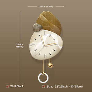 Hiện Đại Acrylic Sơn Với Đồng Hồ Cho Phòng Khách Tường Nghệ Thuật Sáng Tạo Ánh Sáng Và Treo Thiết Kế Cơ Khí Kim Hiển Thị - Product Image 6