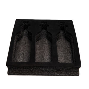 Matériaux auxiliaires de <span class=keywords><strong>transport</strong></span> d'emballage de bouteille de vin antichoc noir en mousse EPE personnalisée - Product Image 1