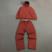 Ensemble sweat à capuche et pantalon de survêtement 100 % coton pour homme, grande taille, pull à capuche, survêtement de haute qualité, streetwear décontracté d'hiver