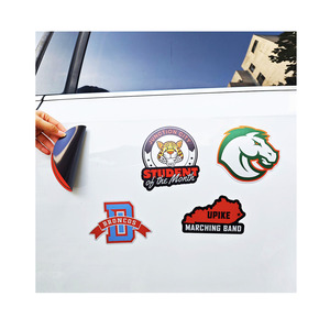 Groothandel Op Maat Gemaakt Logo Stans Cut Magnetische Auto Borden Auto Bumper Magneet Sticker Busje Magnetische Stickers