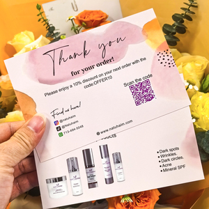 Eco Friendly Personalizzate Luxury <strong>Printing</strong> Thank You <strong>Order</strong> Shopping Card for Supporting My <strong>Small</strong> Business Card Custom with logo - Product Image 2