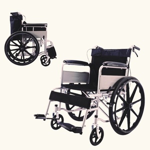 Kursi Roda Lipat Lansia Ekonomis Dapat Disesuaikan Klasik Murah Kaki Lipat Rendah Manual Ringan - Product Image 4