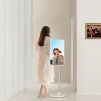Televisor Inteligente HDTV Vertical Portátil de 32 Pulgadas, Giratorio, Android 10, Pantalla Táctil con Retroiluminación LED, Cámara Blanca, 1080p Full HD, Pantalla Ancha