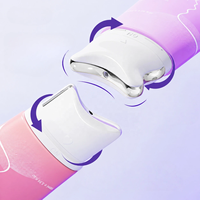 Applicateur de massage en alliage de zinc pour crème Guasha visage et cou en V, avec bouchon à vis interchangeable pour lifting et raffermissement
