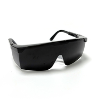 Lunettes de protection noires tendance et stylées pour streetwear, hip-hop, fêtes, cosplay, accessoire photo, protection oculaire, anti-lumière bleue
