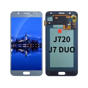 Nuevo para Samsung Galaxy J7 Duos 2018 táctil LCD J720 pantalla táctil J720F pantalla LCD J720M Asamblea digitalizador de vidrio de Panel Monitor