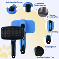 Elecpet Fabricant OEM et ODM de poils d'animaux pour chats et chiens Toilettage Perte de poils d'animaux Brosse à lisser autonettoyante Produits Peignage pour chats