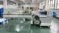 Oreiller horizontal gaufrette double sandwich biscuits emballage flux d'emballage Biscuit Machine d'emballage