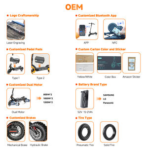 Trottinette électrique SUNNIGOO avec <span class=keywords><strong>plaque</strong></span> d'<span class=keywords><strong>immatriculation</strong></span>, clignotants, amortissement, pliable, autonomie de 60 km, contrôlable via application - Product Image 5